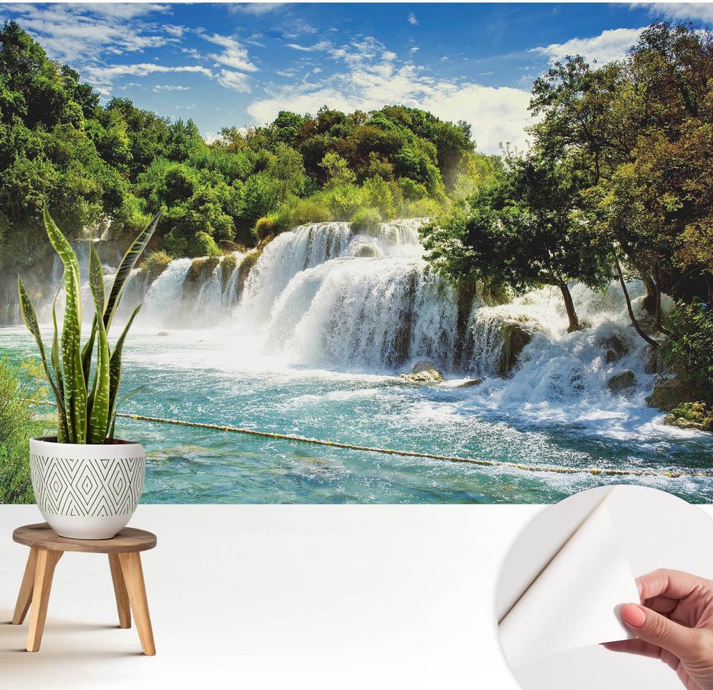 Fototapete selbstklebend - 208x146 cm - Tapete - Wandtapete - Wandbilder - Klebefolie - Dekofolie - Tapete Folie - Wand - Dekoration - Wohnzimmer -...