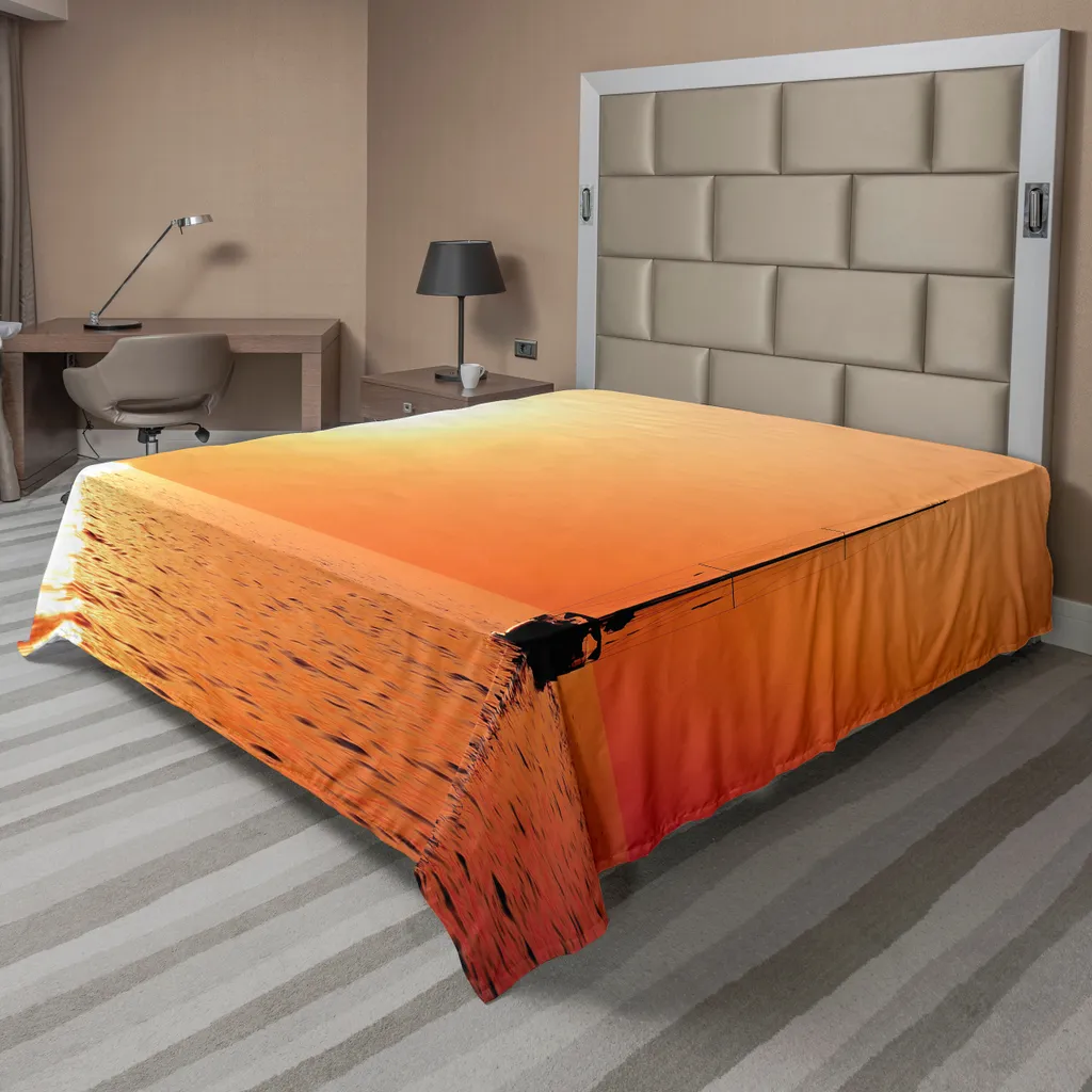 Drap de lit décoratif Voile et Yacht 275x260 cm - Textile de Qualité