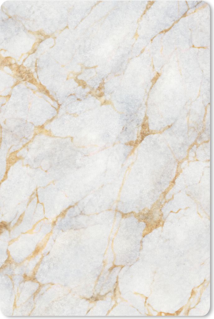 MuchoWow Mauspad Mousepad Marmor - Weiß - Gold - Abstrakt 18x27 cm - Mousepads - Maus Mat - Pad - Mausunterlage