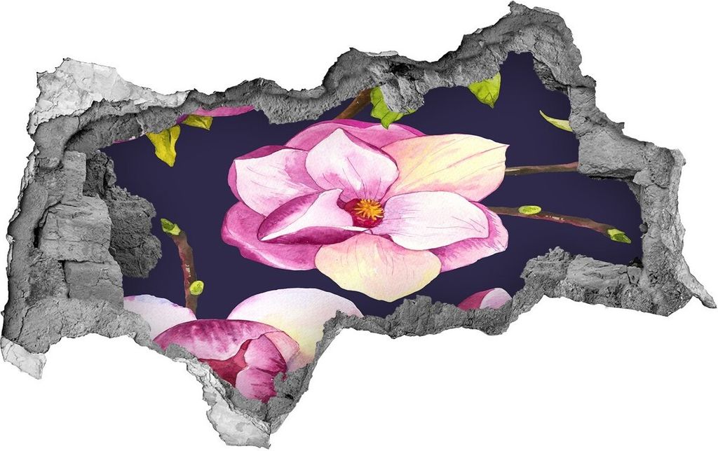 Selbstklebender Loch-3D-Aufkleber 95x73 cm Magnolie