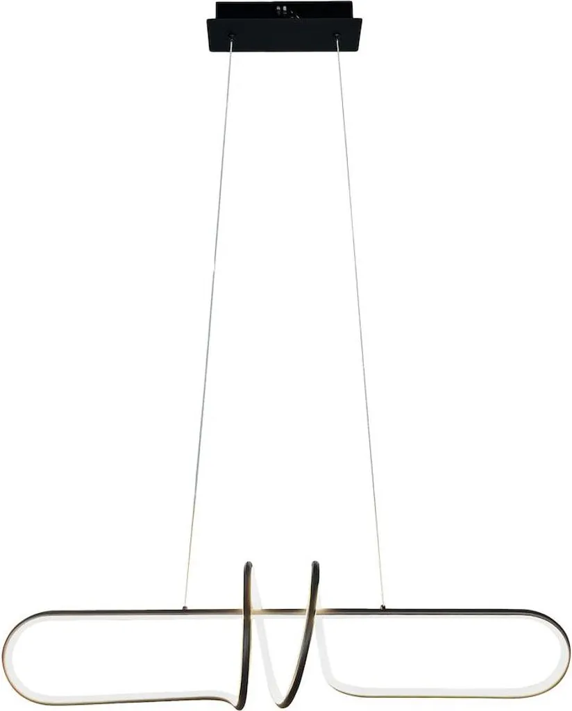 Luminaire de plafond LED noir VERTIGO Milagro pour salon chic et épuré
