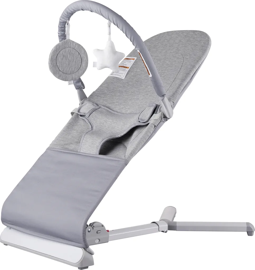 Transat Nouveau-né Pliable avec Barre de Jeux et Position de Couchage