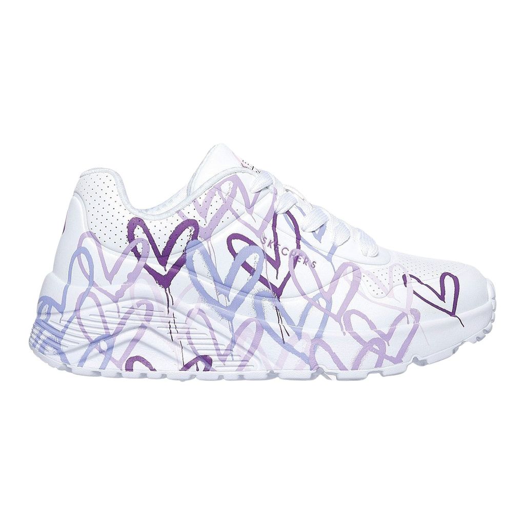 Skechers Uno Lite Spread The Love White/Light Purple Größe Produktbild 