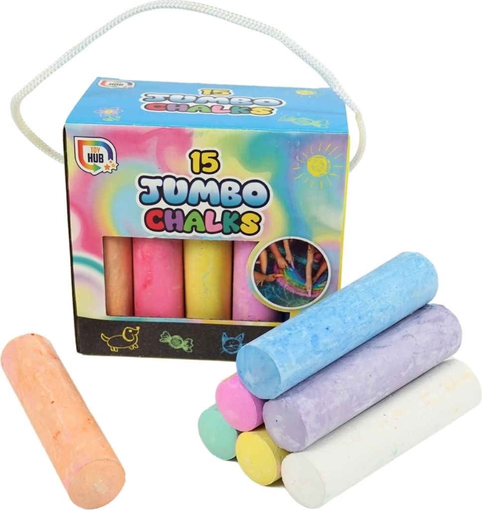 Jumbo dicke Bürgersteigkreide 15 El. Produktbild 