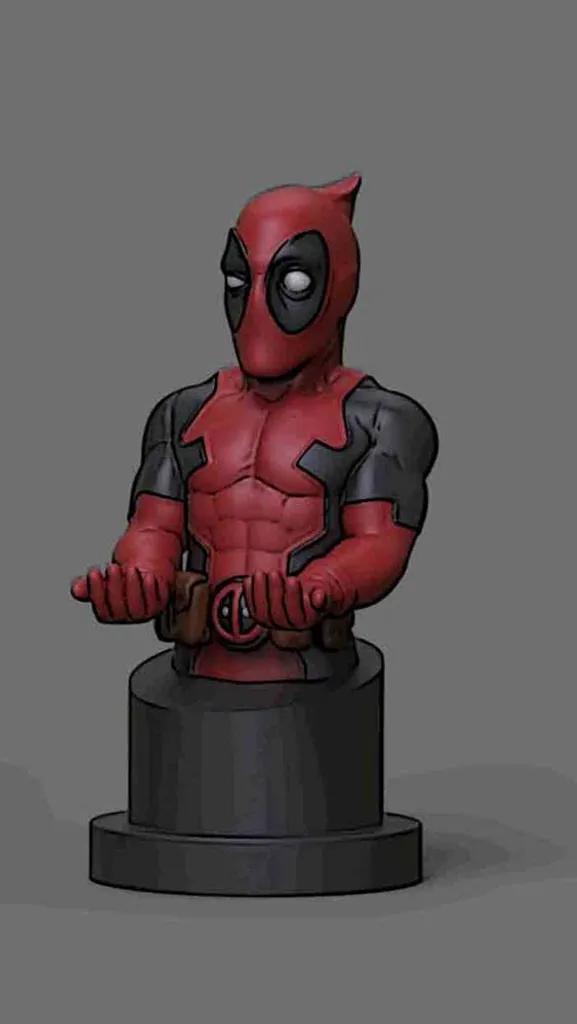 Support de Charge Figurine Deadpool Marvel pour Manette et Smartphone - 19