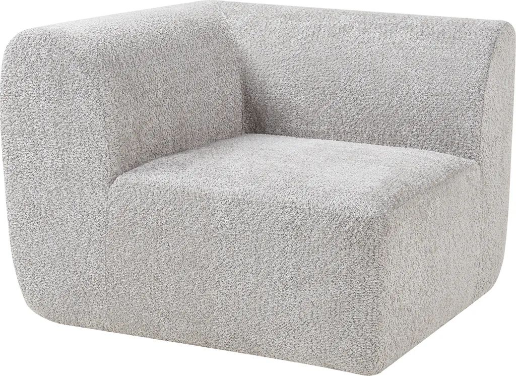 Canapé modulable Hurvas d'angle gris 108cm : confort et gain d'espace