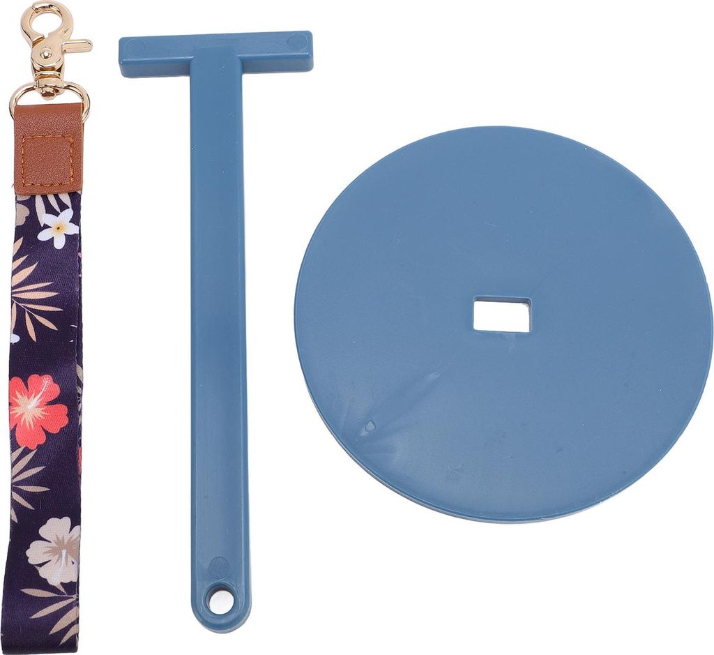 Tragbarer Handgelenk-Garnhalter, Ballhalter, Ständer, Organizer für Reisen, Outdoor, Häkeln, Blau