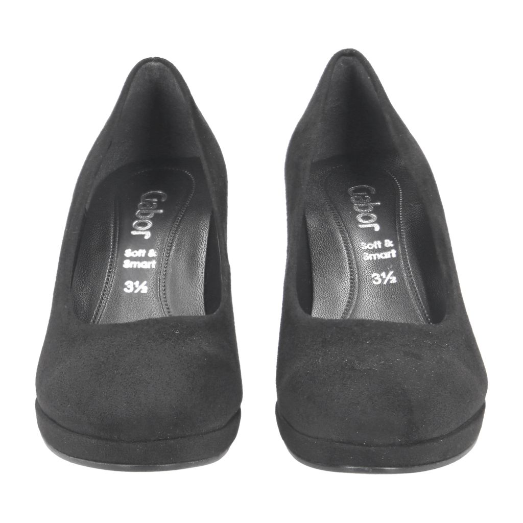 Gabor Pumps 1.270, Rauleder, Schwarz, Damen Produktbild 
