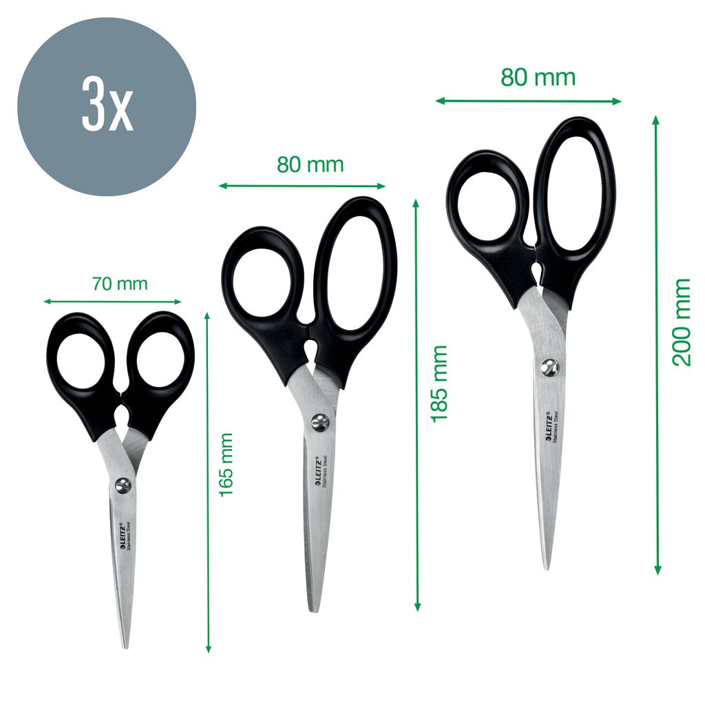 Leitz 54260095, Erwachsener, Gerader Schnitt, Set, Schwarz, Produktbild 