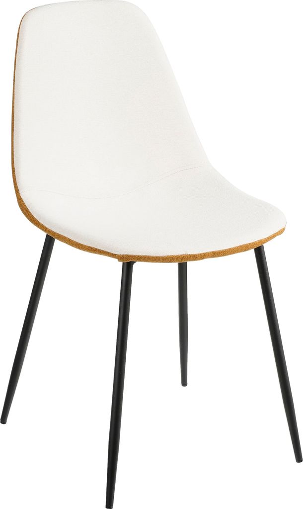 Mica Decorations Tallos Esszimmerstuhl - Recyceltes Polyester - Off White, Ochre