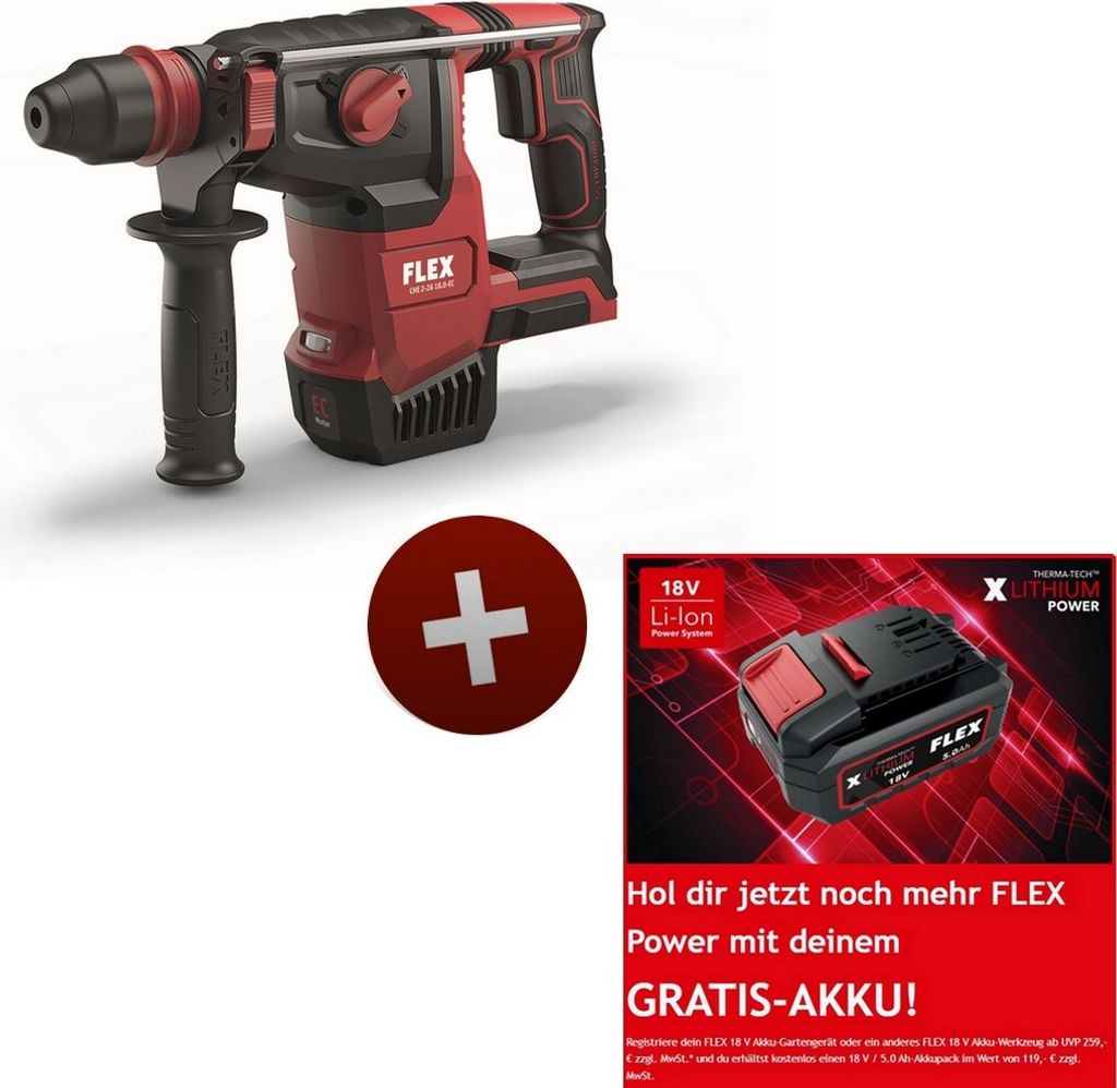 Flex Akku Bohrhammer CHE 2-26 18.0-EC C Produktbild 