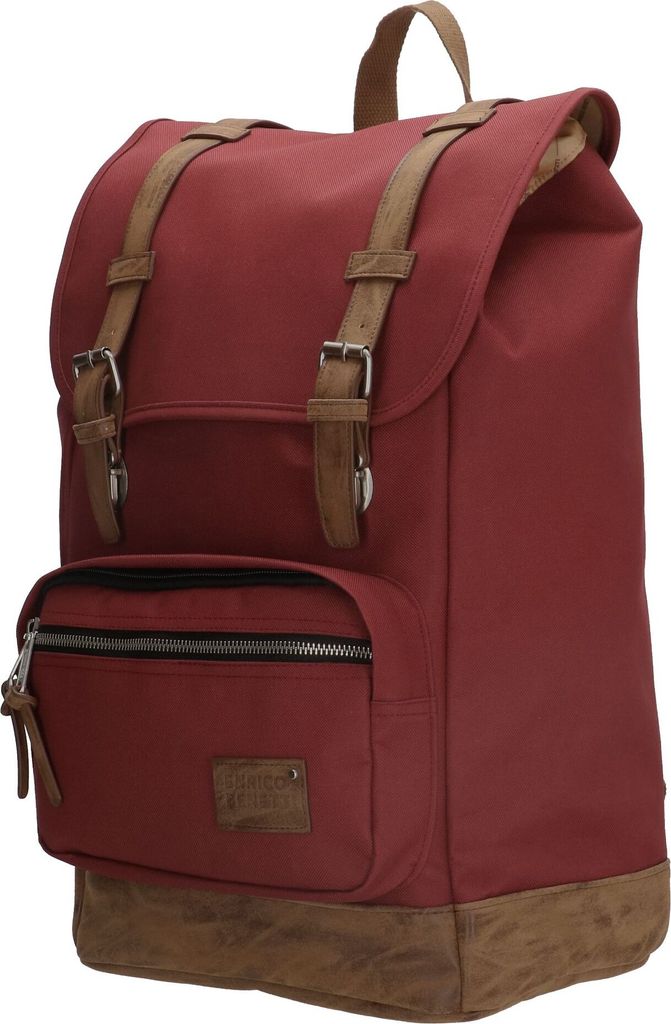 Großer Herren Damen Rucksack Kurierrucksack Laptop Tablet Fach Schule Uni Arbeit Burgund