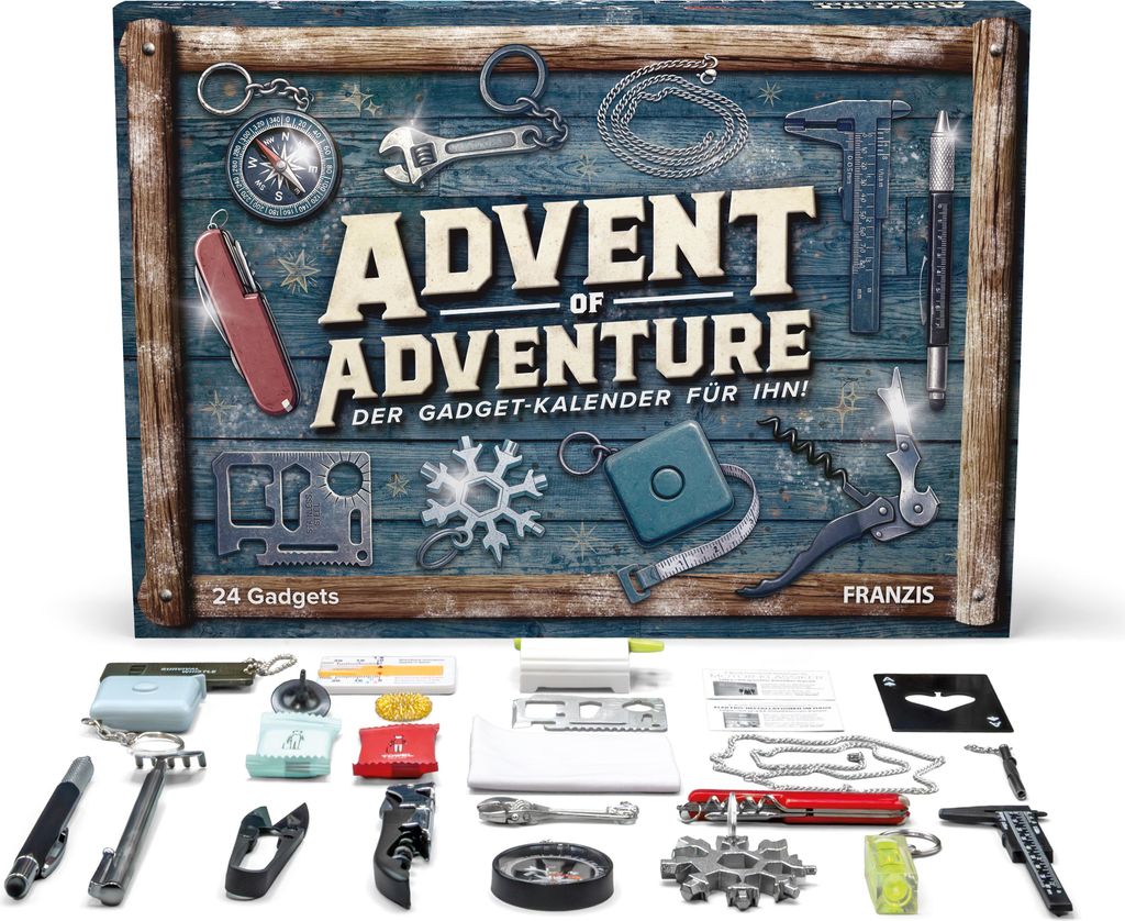 Franzis Advent of Adventure - Der Gadget-Kalender für Ihn Obrázok produktu 