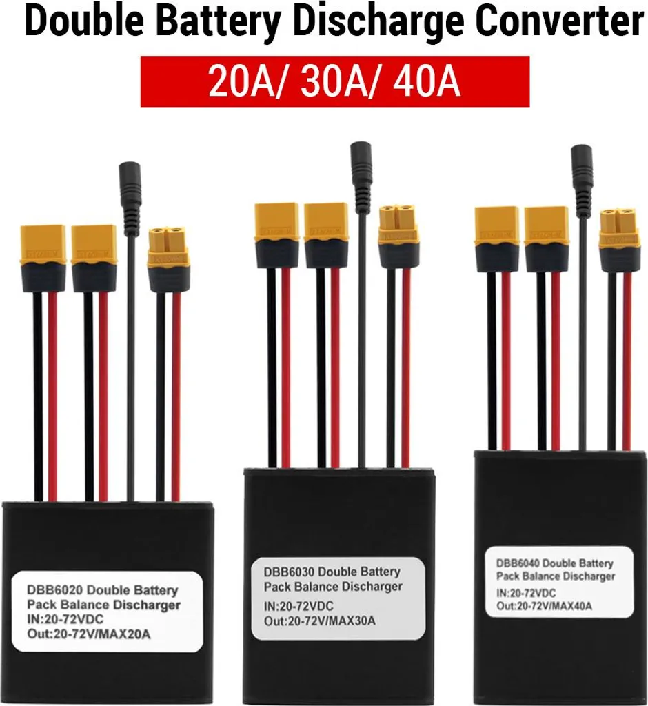 Convertisseur Double Batterie 40A Haute Performance DC 20V-72V ZJchao