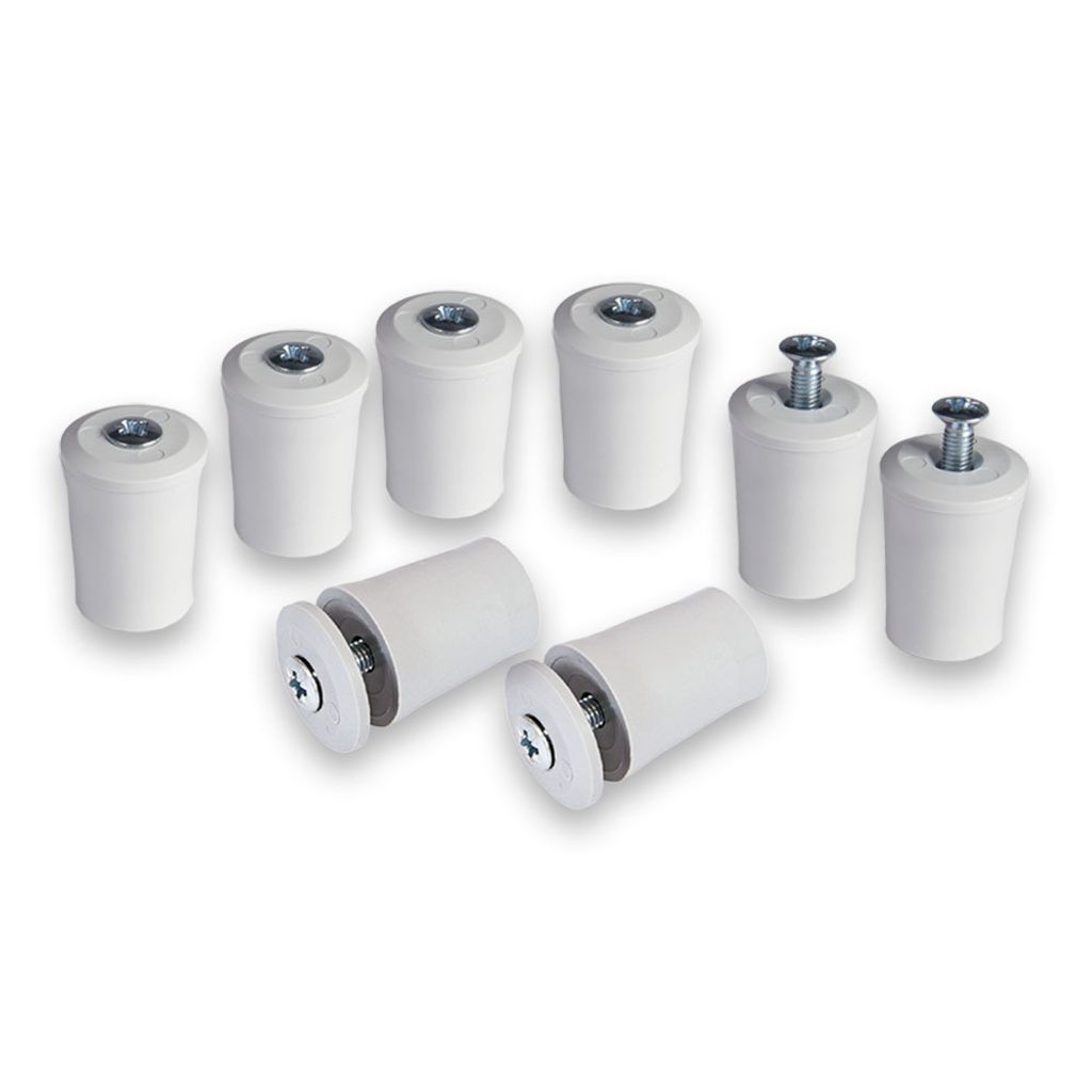 8 x INOVATEC Rollladen Anschlagstopper 28 mm grau Produktbild 