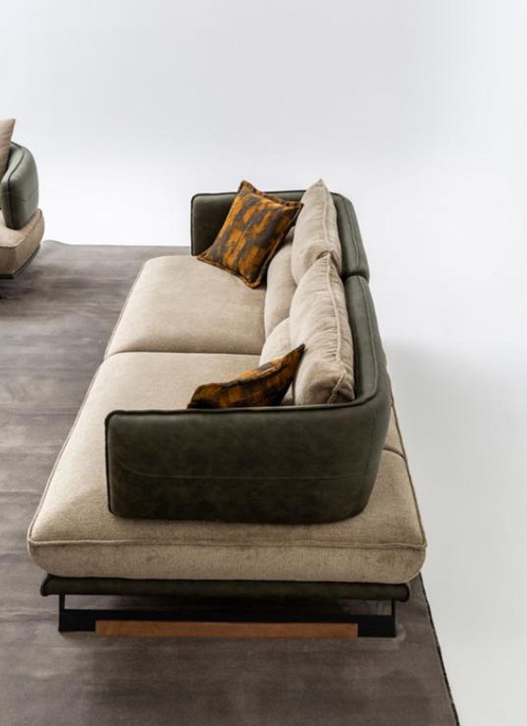 Modern Sofa 3 Sitzer Hochwertig Polster Sofas Design Textil neu stilvoll