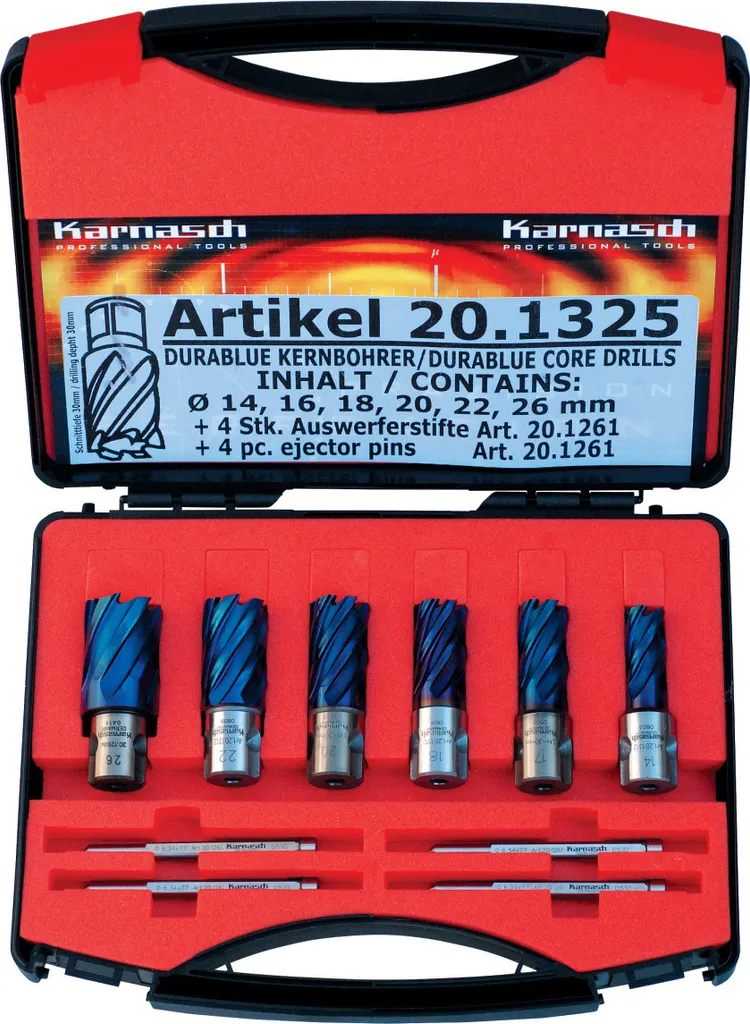 Finis les perçages lents avec le set Metallkraft BLUE-LINE SET 30 Pro