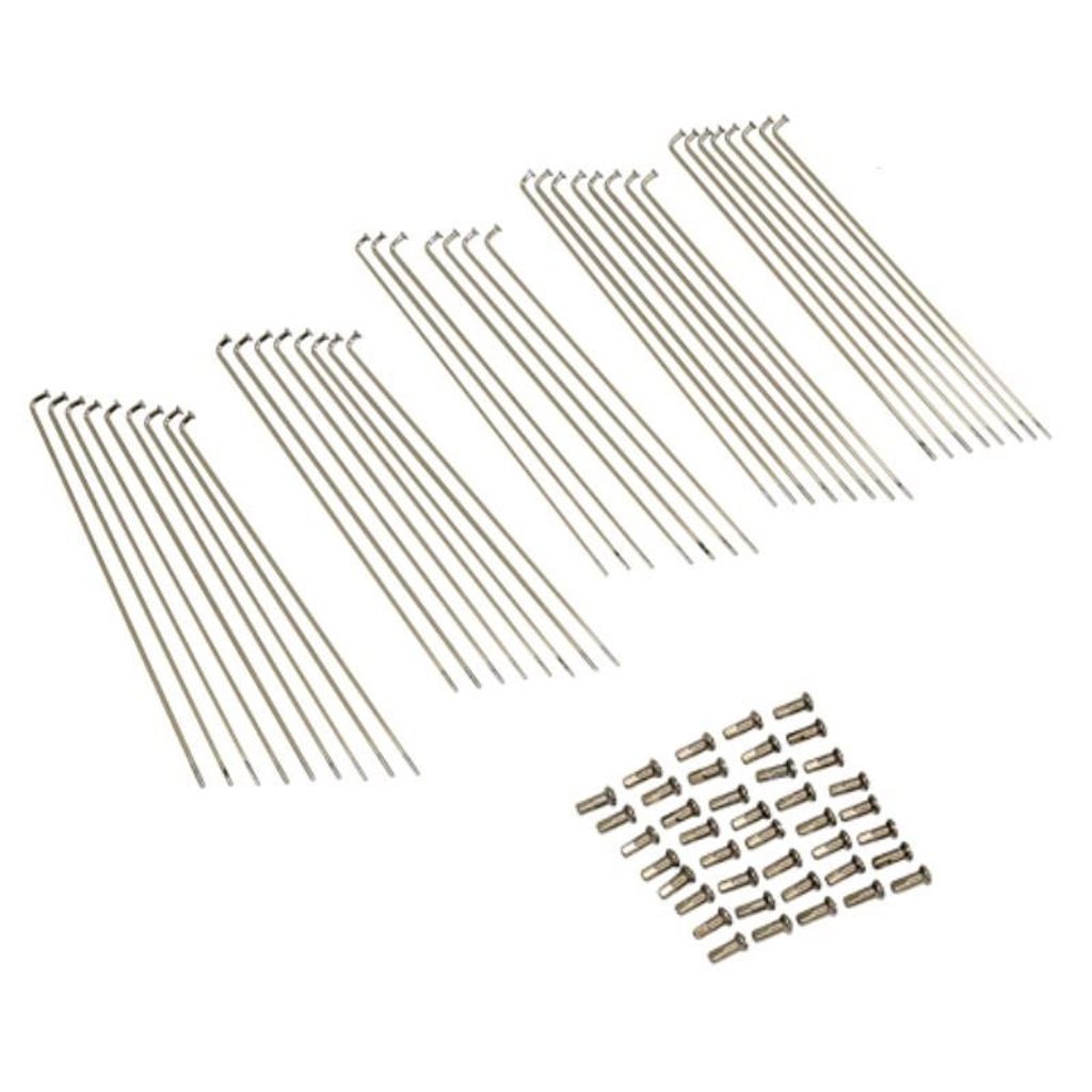 Speichensatz (36 Speichen + Nippel) 208x2,6mm 90° CHROM für DKW Hummel / Mile K52 K53 / Victoria Avanti Vicky