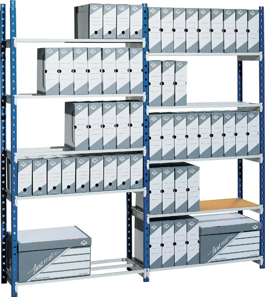 Armoire de bureau PAPERFLOW 513D RANGECO en acier gris 100x34x200 cm
