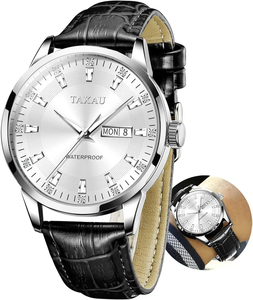 Reloj para Hombre Classico | Orologio da Polso Impermeabile Pelle