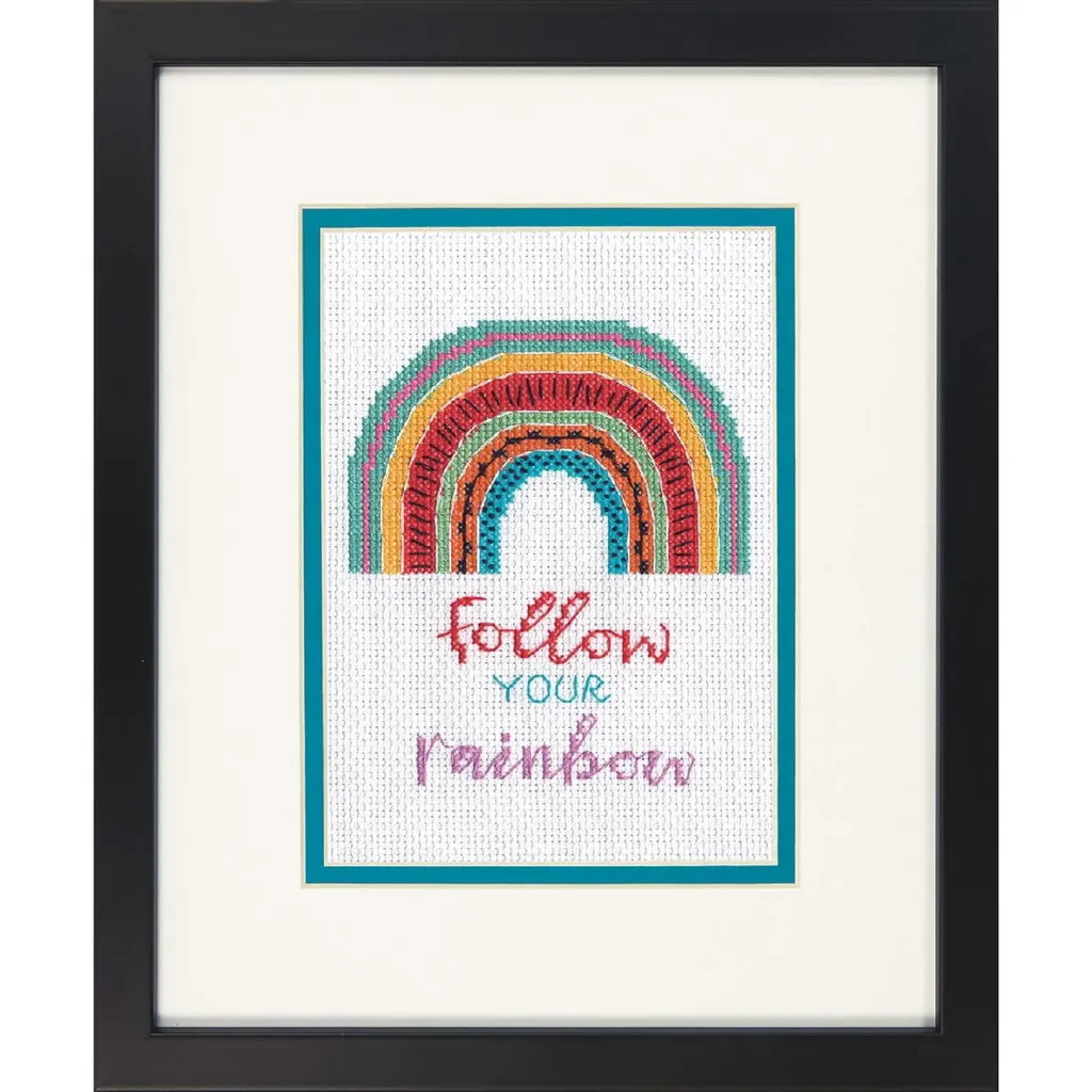 Kit Punto Croce Dimensions - Regalo Creativo Segui l'Arcobaleno - 2