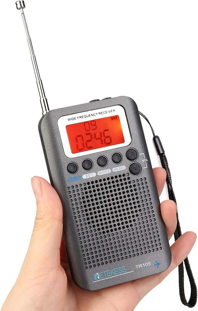 Retekess TR105 Air Band Rádiový prijímač Prenosný FM AM SW Obrázok produktu 7