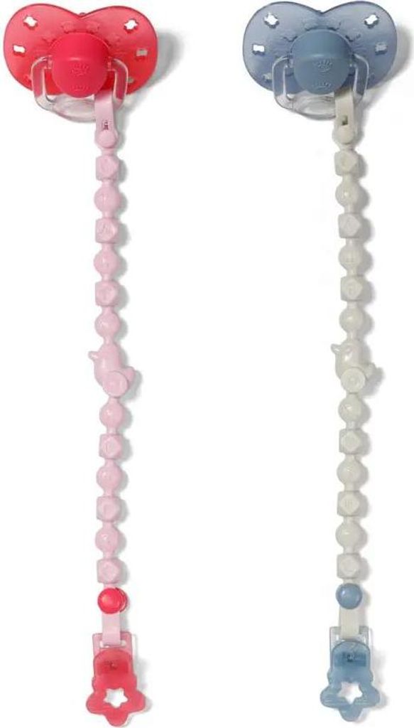 BABY born Dummy with Clip 2 assorted, Smoczek i uchwyt na Zdjęcie produktu 