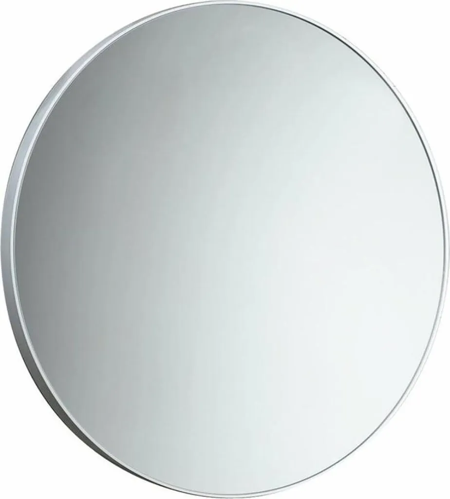 Grand miroir rond ø 60cm cadre blanc - Léger et robuste pour la maison