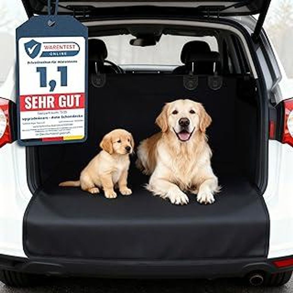 Upgrade4cars Kofferraumschutz Hund mit Ladekantenschutz Wasserdicht & rutschfest | Auto Hundedecke Kofferraum