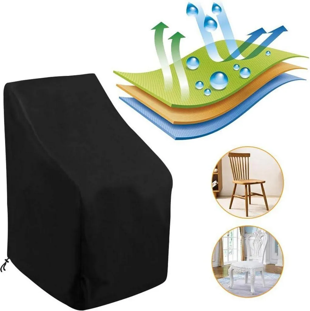 Bâche de protection chaises de jardin empilables imperméable et robuste