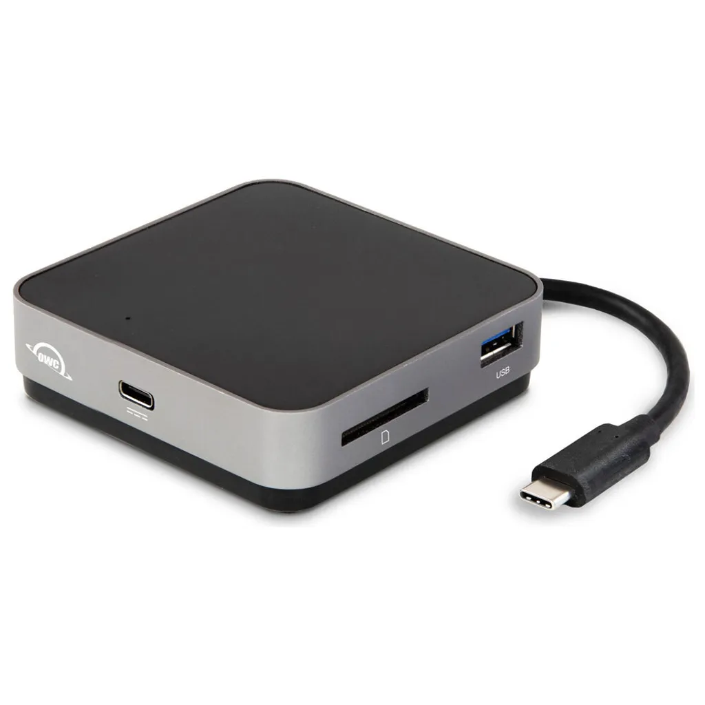 Station d'accueil USB-C Travel Dock OWC - Hub Multiport pour Carte SDXC