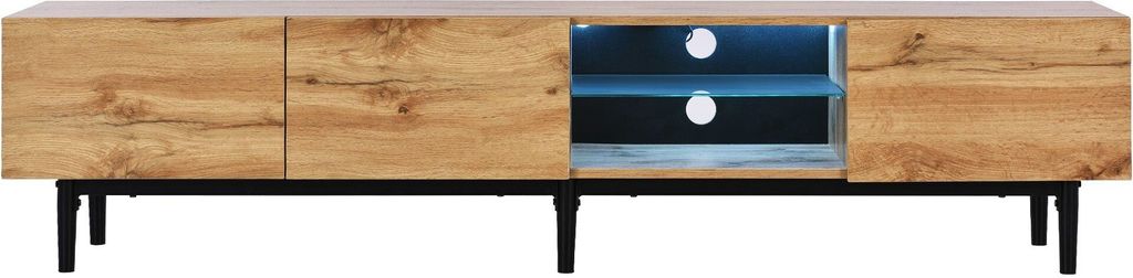 TV skříňka Fortuna Lai, divoký dub, s variabilním LED Obrázek produktu 