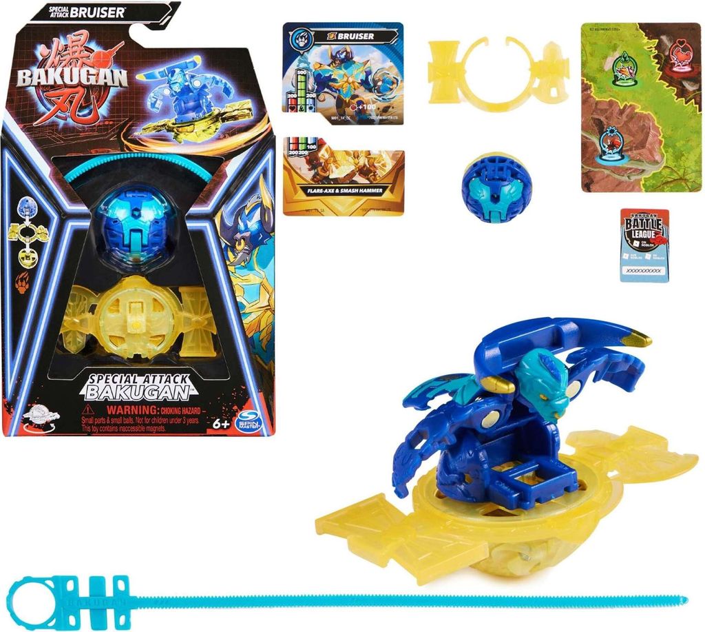 Bakugan Spezialangriff Bruiser Spinning Actionfigur + Karten
