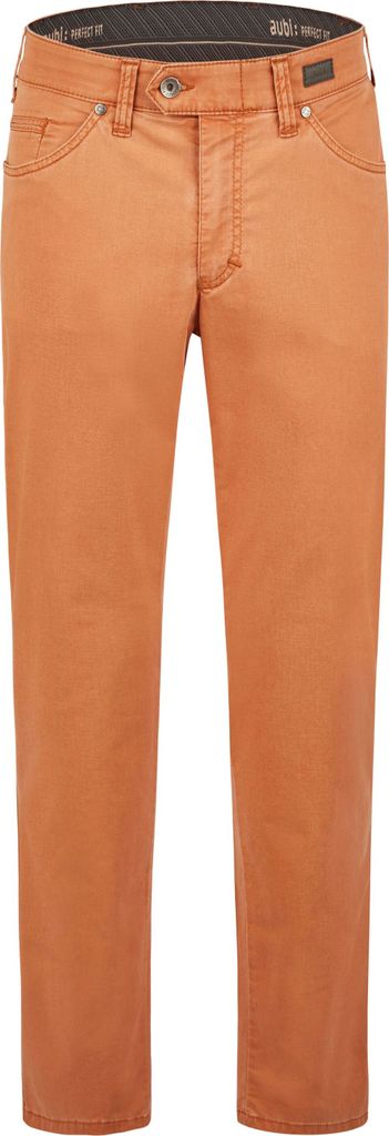 aubi Perfect Fit Herren Sommer Coolmax (Polyesterfasern)-Hose Stretch aus Baumwolle High Flex Modell 577 orange Größe 54