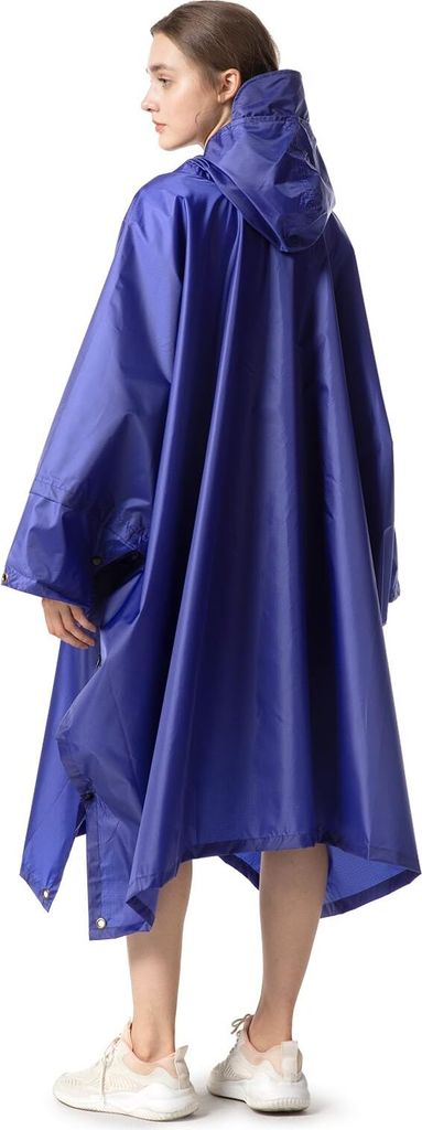 Damen Regenponcho Wasserdicht - Leichter Poncho Mit Kapuze Für Outdoor