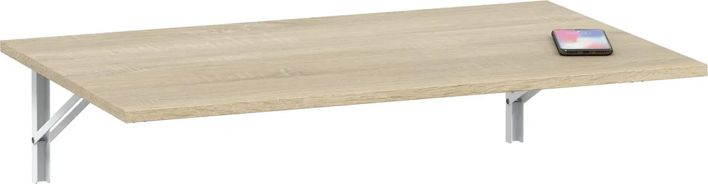 Petite Table Murale Pliable en Bois Chêne Canadien Design Ergonomique - 4