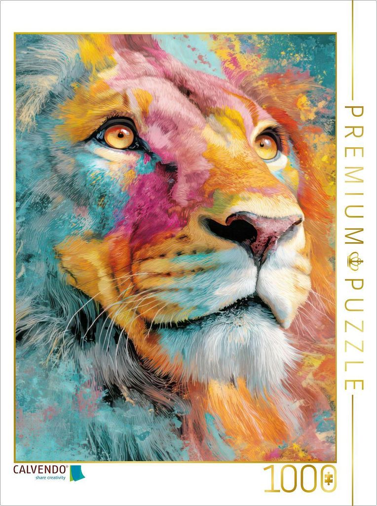 CALVENDO Puzzle Neo expressive Tierportraits | 1000 Teile Lege-Größe 64x48cm Foto-Puzzle für glückliche Stunden