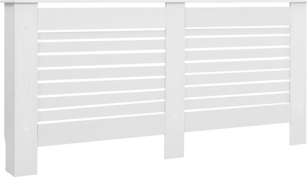 vidaXL Copriradiatore bianco 172×19×81,5 cm MDF Immagine del prodotto 