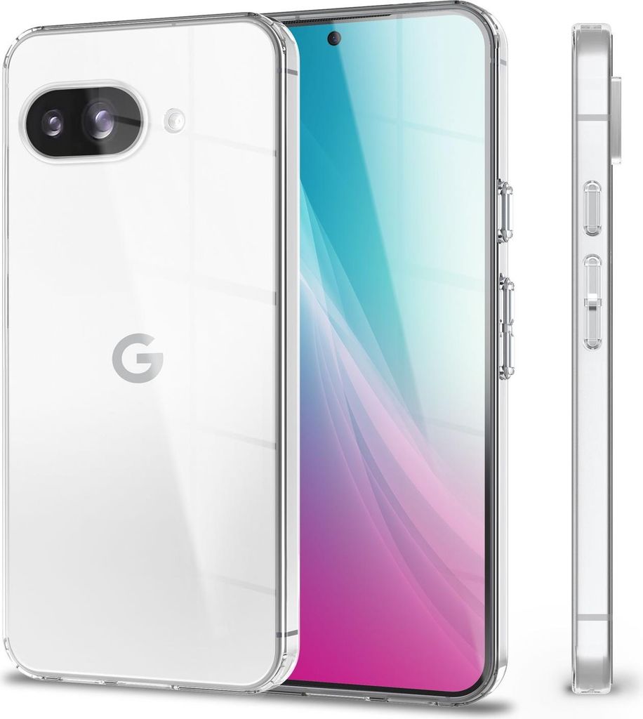 NALIA Hülle "GLAZE" für Google Pixel 9a - Klare TPU Schutzhülle, Anti-Gelb, Schlank & Leicht - Transparente Handyhülle