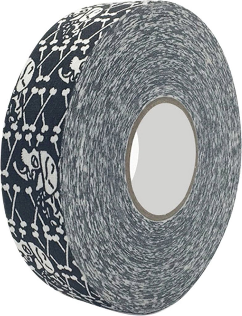 2,5cm x 25m Hockey-Schutzband, Sportklebeband für Badminton & Schläger, rutschfeste Grifffolie mit Skelett-Design, Hockey-Stick Tape