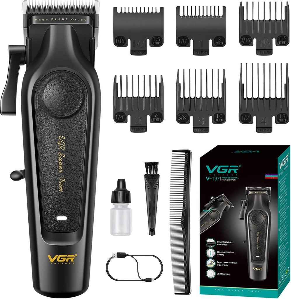 Professionele haarsnijmachine voor heren, draadloze Productafbeelding 