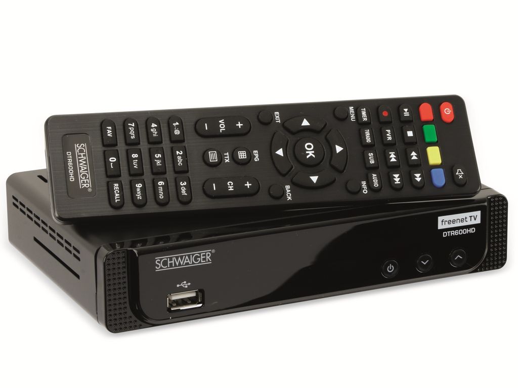 Schwaiger DTR600HD, Terrestrisch, Full HD, DVB-T2, 576i, Produktbild 
