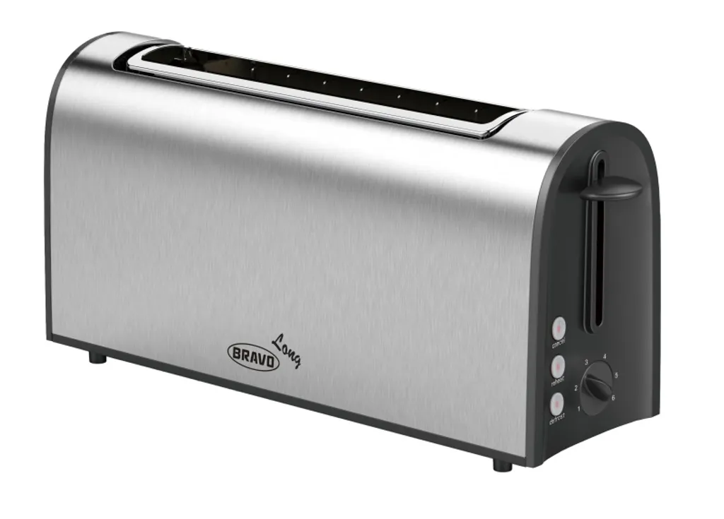 Grille-pain long B-4678 pour petit-déjeuner familial et grandes tranches