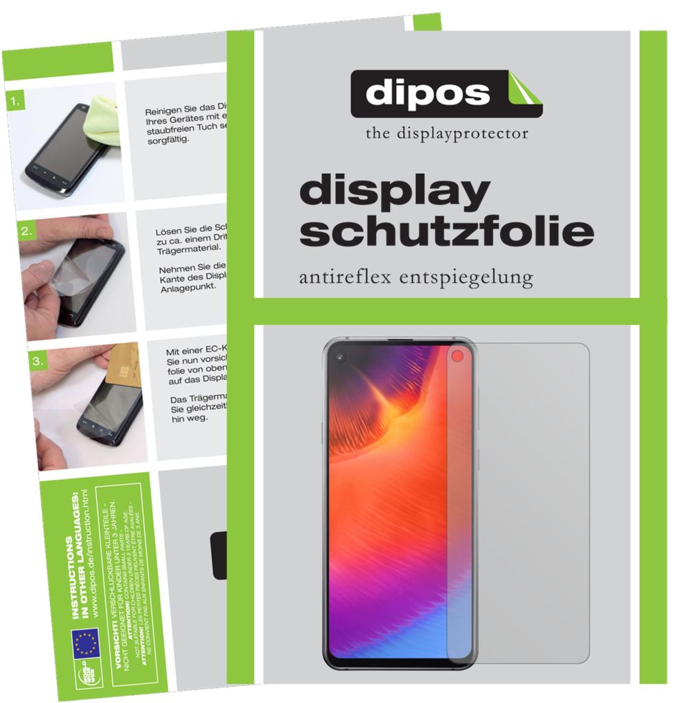 2+2x Schutzfolie für Samsung Galaxy A60 matt Displayschutzfolie Display Schutz
