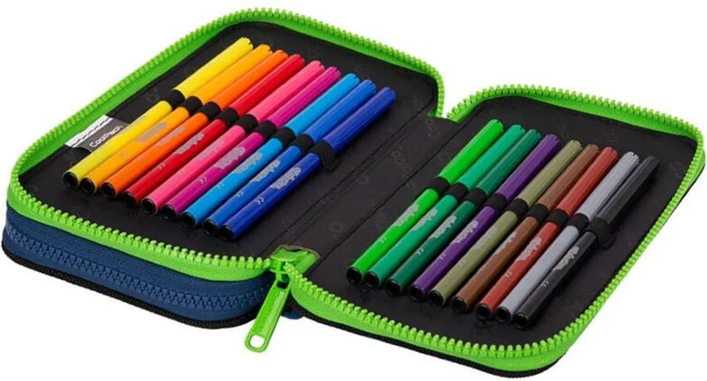 Trousse Double Zippée Monster CoolPack avec Accessoires Inclus 1pc