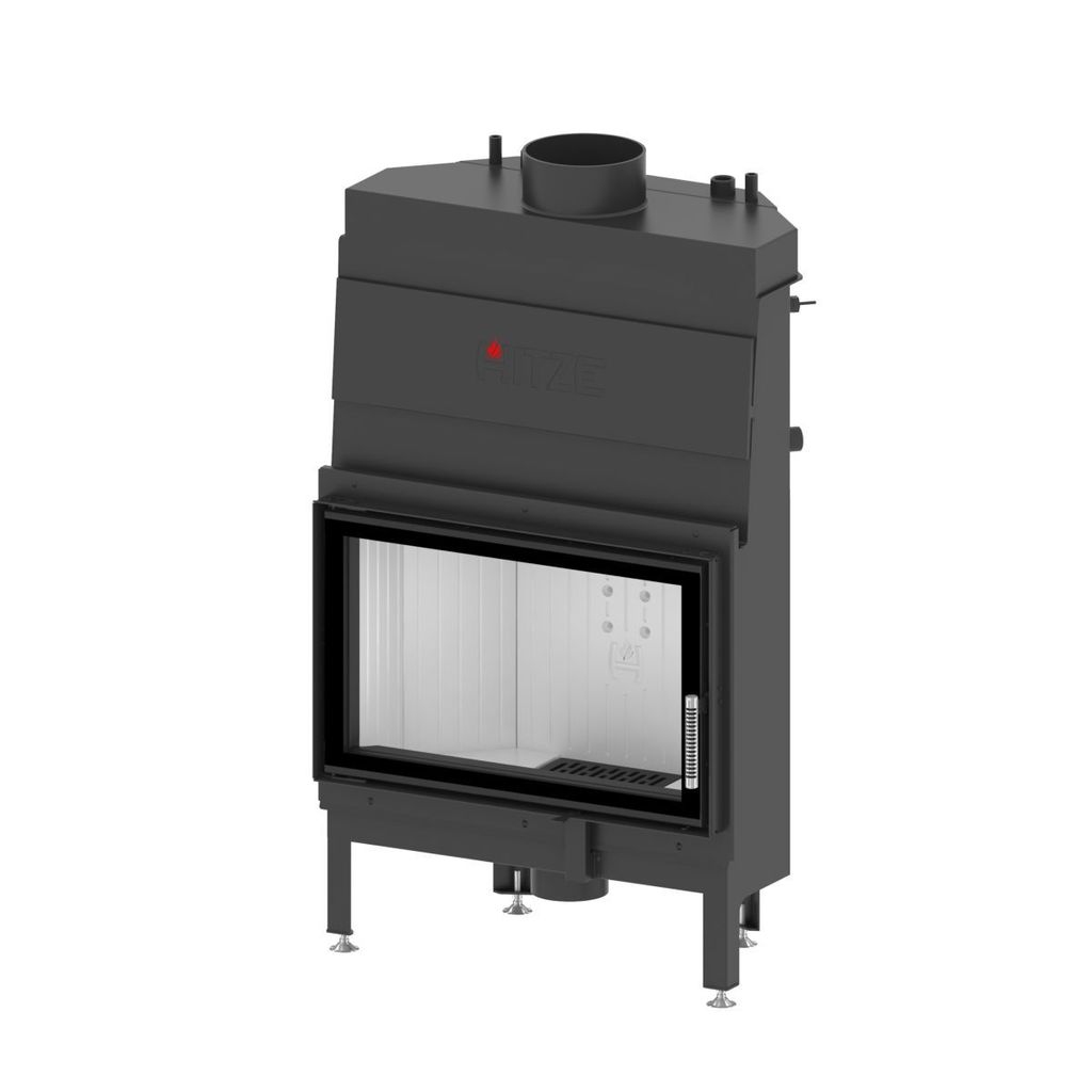 Hitze ALBERO AQUASYSTEM Kamineinsätze mit Wassermantel / ALAQS 68×43.SD