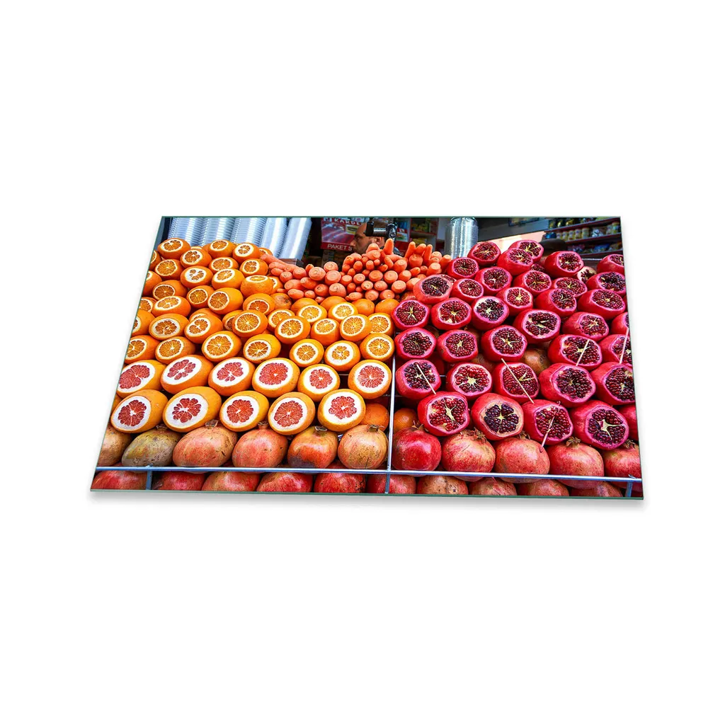 Piastra di copertura per piano cottura in ceramica 1 pezzo 80x52 frutta arancione copertura vetro alzatina
