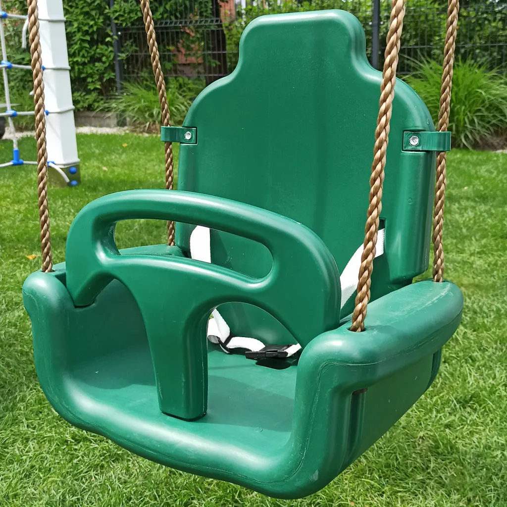 altalena per bambini 3 in 1 con imbracatura - regolabile in altezza, per interni/esterni, da 3 anni, fino a 50 kg - 4
