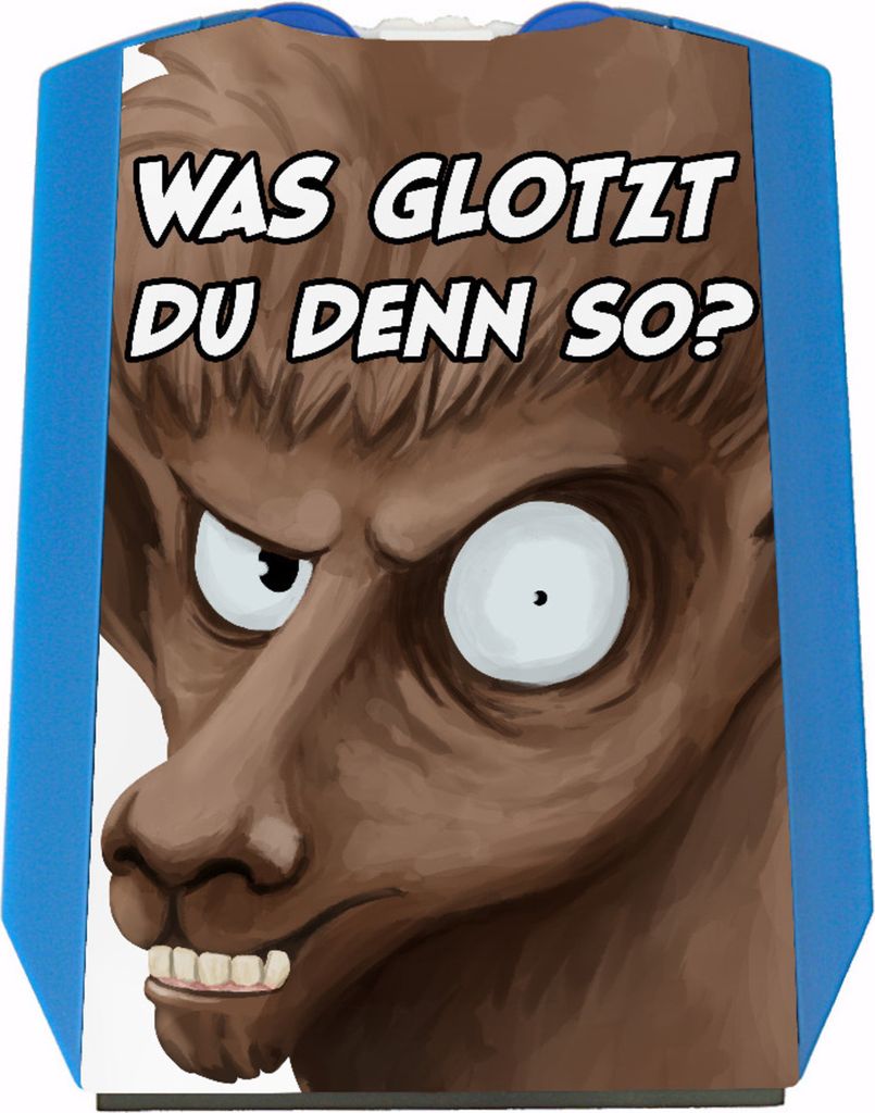Was glotzt du denn so? Parkscheibe mit lustigem Alpaka und 2 Einkaufswagenchips