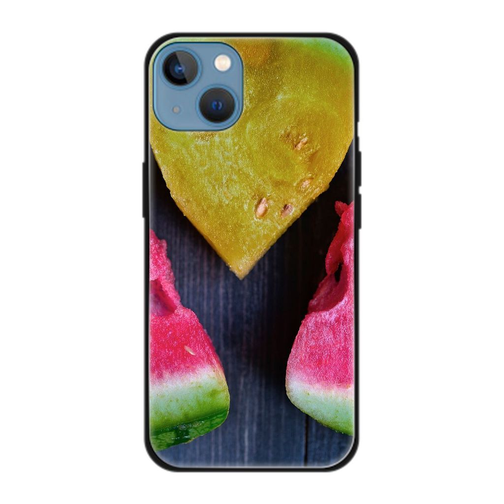 König Design Hülle kompatibel mit Apple iPhone 13 Kunststoff Soft Handyhülle - Handy Case Wassermelone